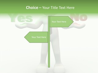 Tie Right Character PowerPoint Template