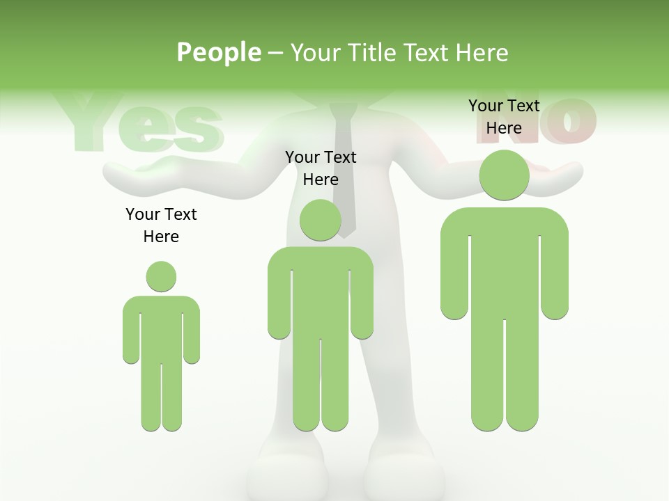 Tie Right Character PowerPoint Template
