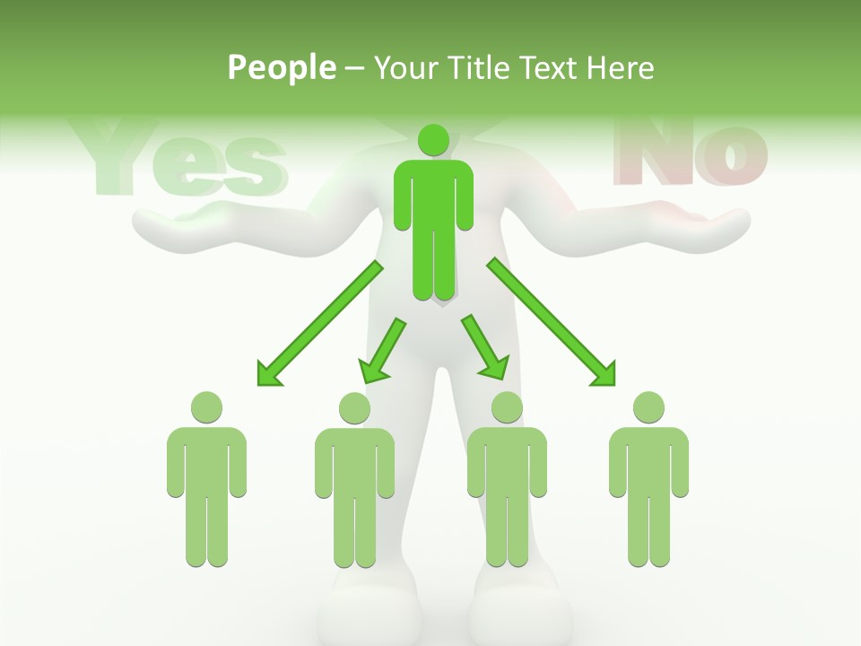 Tie Right Character PowerPoint Template