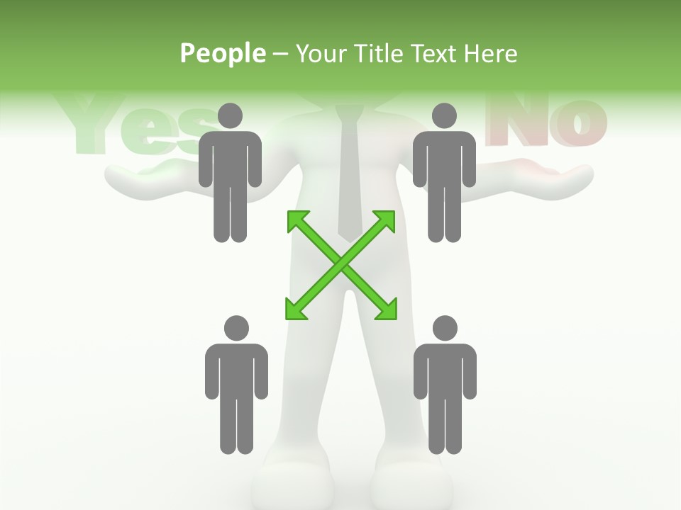 Tie Right Character PowerPoint Template