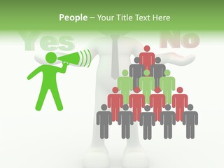Tie Right Character PowerPoint Template