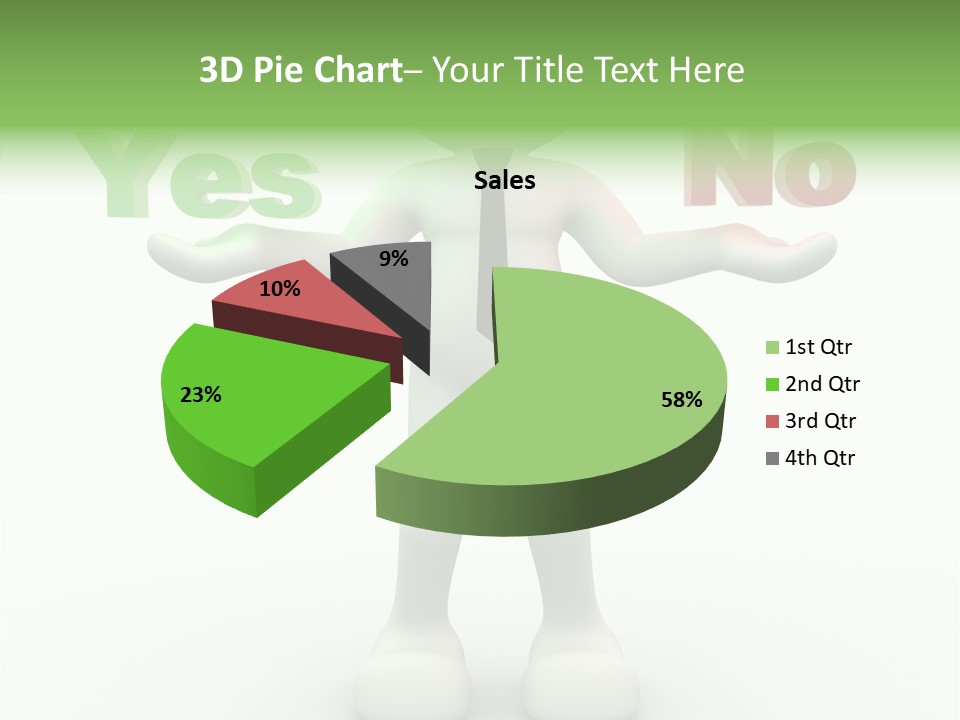 Tie Right Character PowerPoint Template