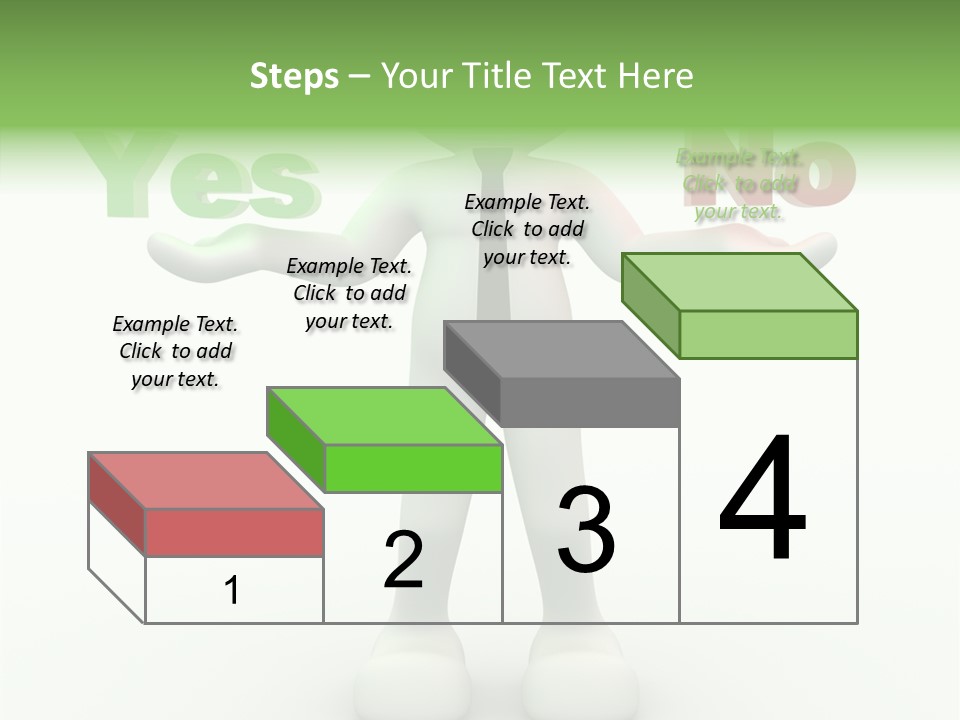 Tie Right Character PowerPoint Template