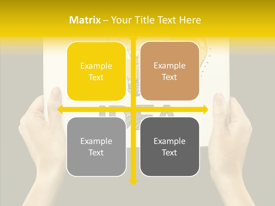 Showing Lamp Page PowerPoint Template