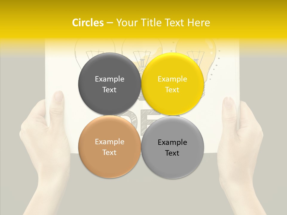 Showing Lamp Page PowerPoint Template
