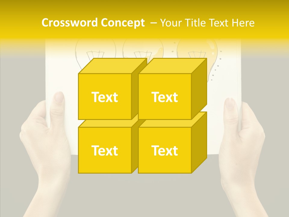 Showing Lamp Page PowerPoint Template