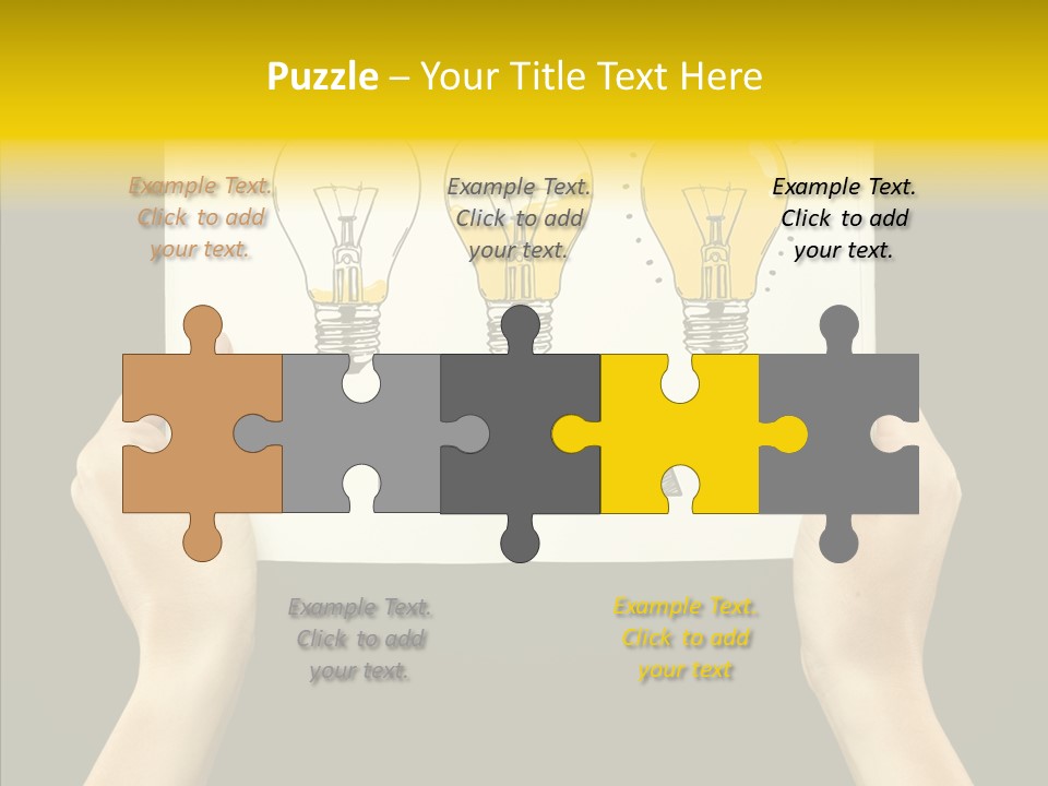 Showing Lamp Page PowerPoint Template