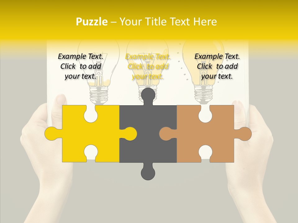 Showing Lamp Page PowerPoint Template