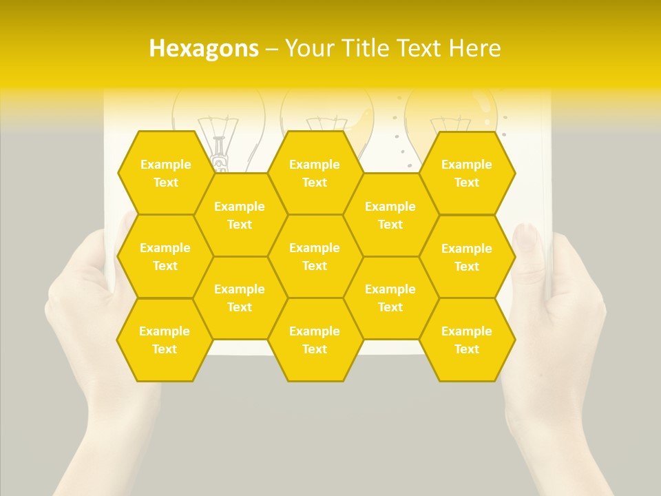 Showing Lamp Page PowerPoint Template
