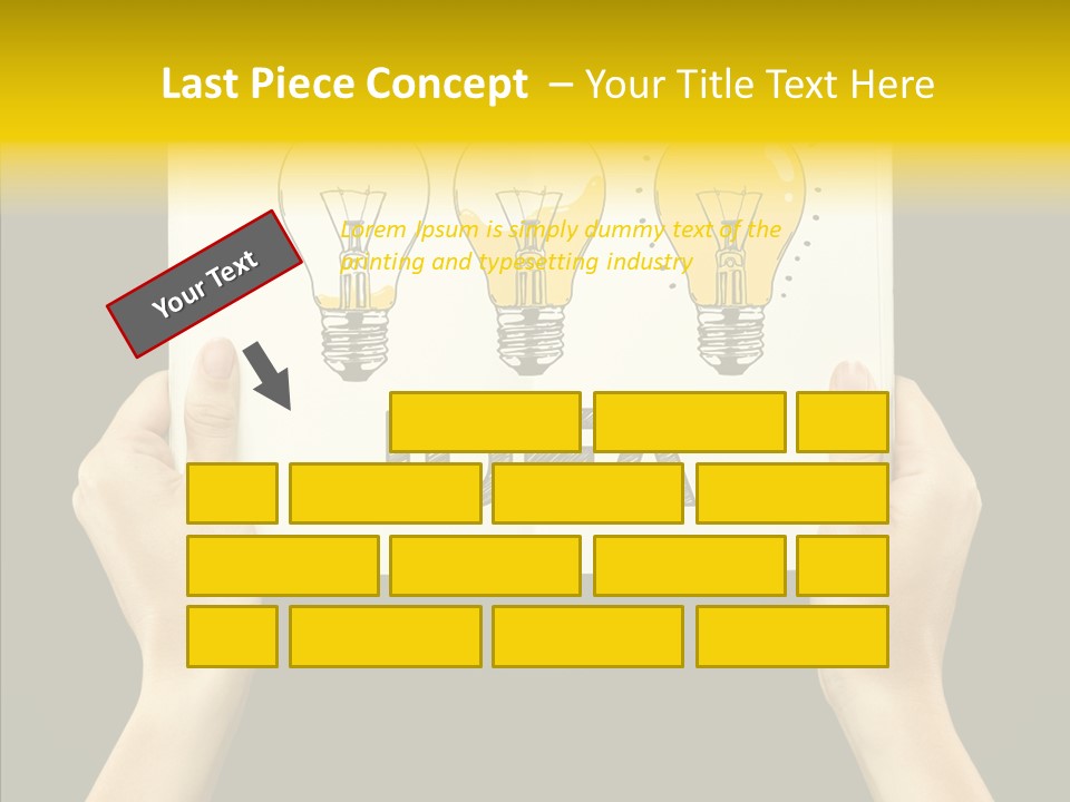 Showing Lamp Page PowerPoint Template