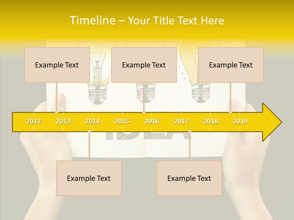 Showing Lamp Page PowerPoint Template