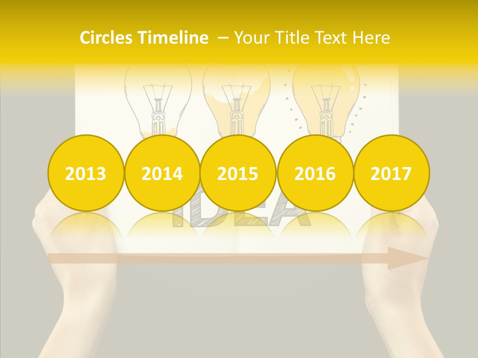 Showing Lamp Page PowerPoint Template