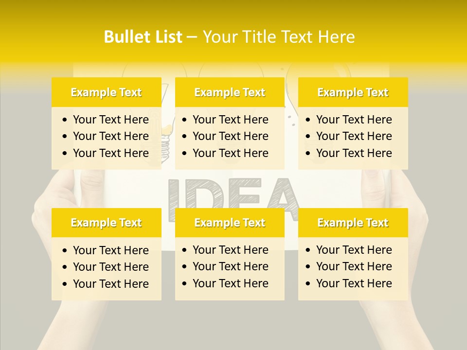 Showing Lamp Page PowerPoint Template