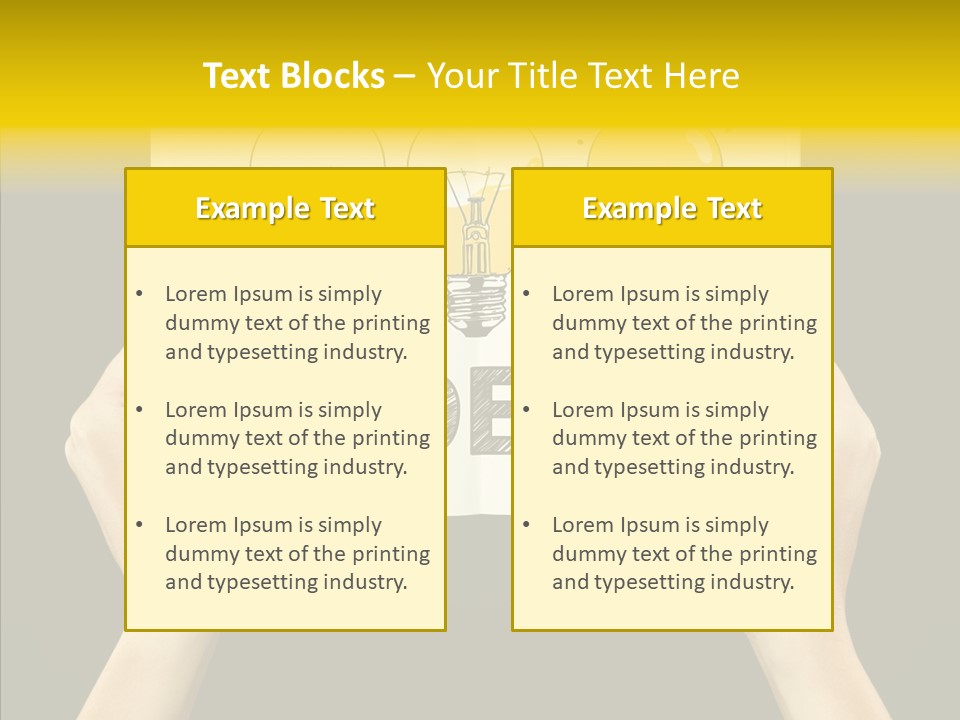 Showing Lamp Page PowerPoint Template