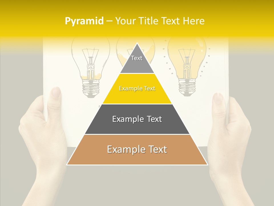 Showing Lamp Page PowerPoint Template