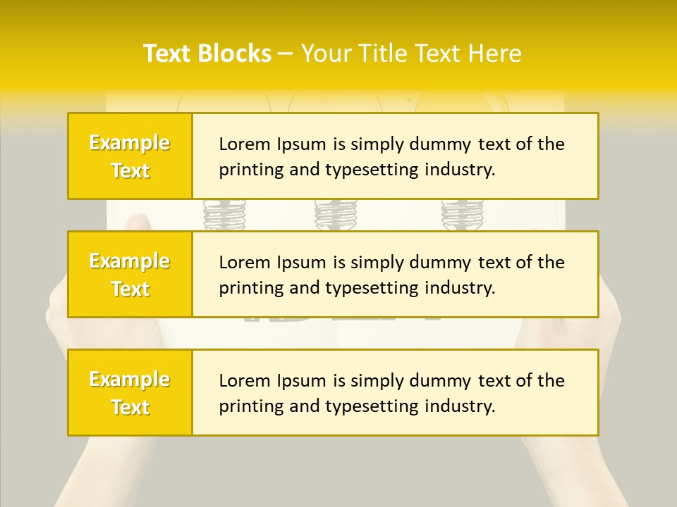 Showing Lamp Page PowerPoint Template