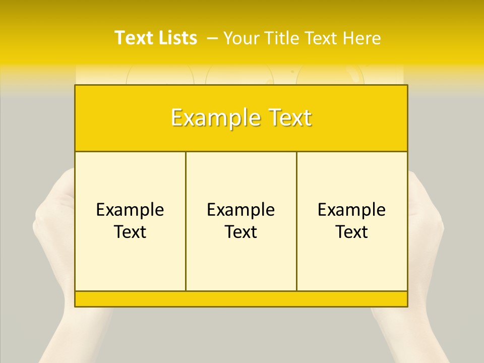 Showing Lamp Page PowerPoint Template
