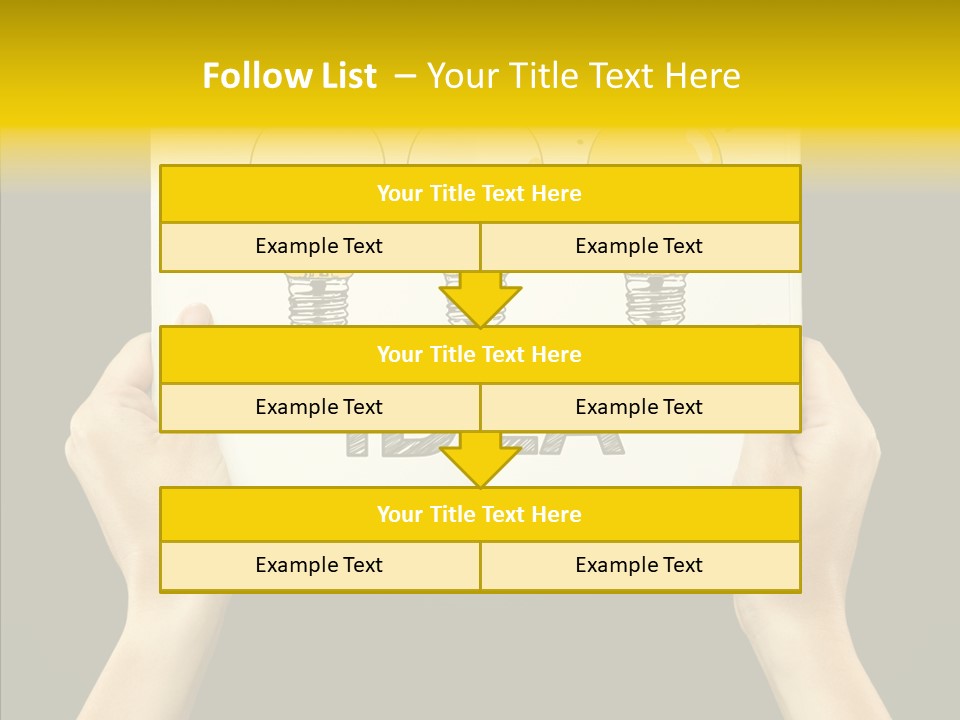 Showing Lamp Page PowerPoint Template