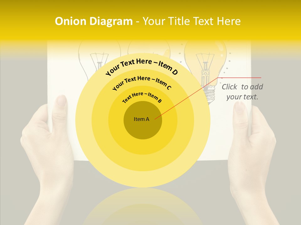 Showing Lamp Page PowerPoint Template