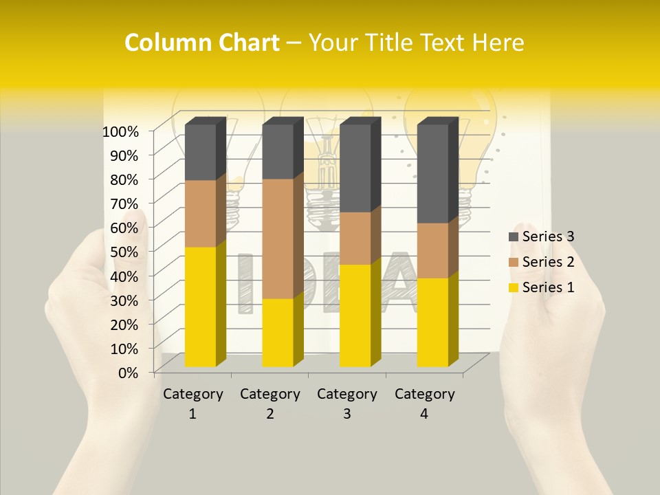 Showing Lamp Page PowerPoint Template