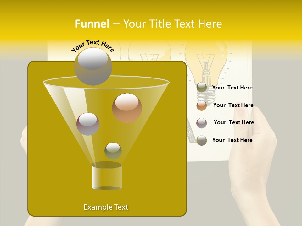 Showing Lamp Page PowerPoint Template