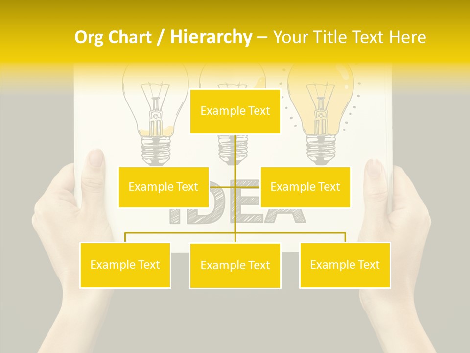 Showing Lamp Page PowerPoint Template