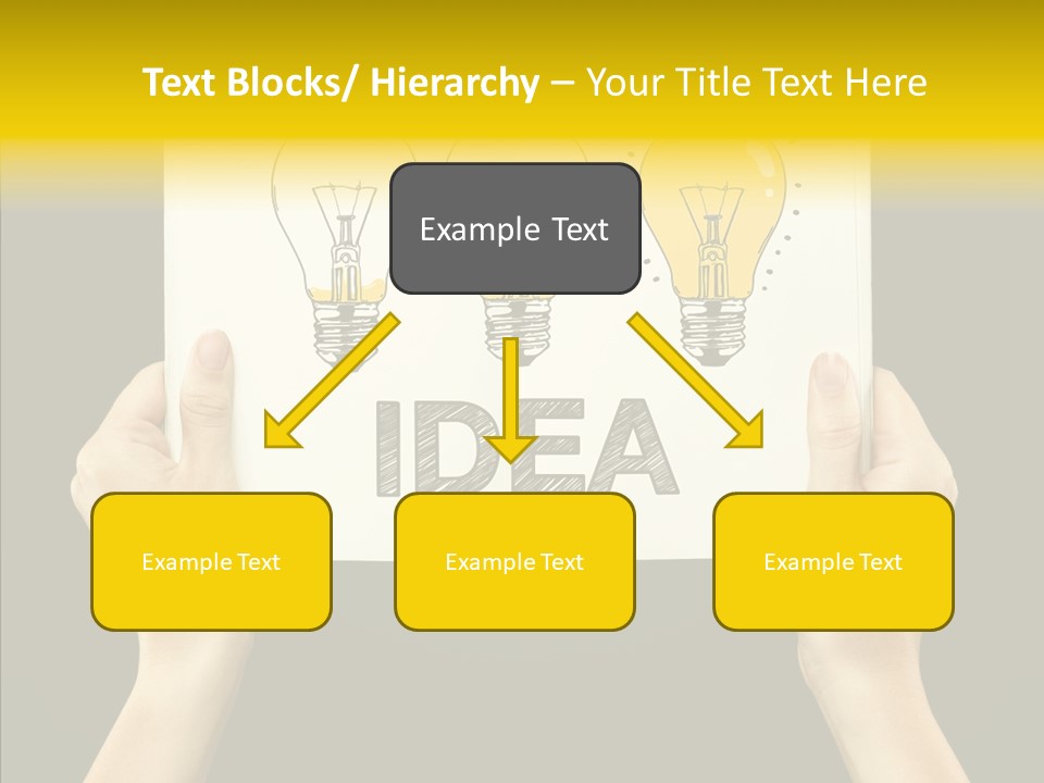Showing Lamp Page PowerPoint Template