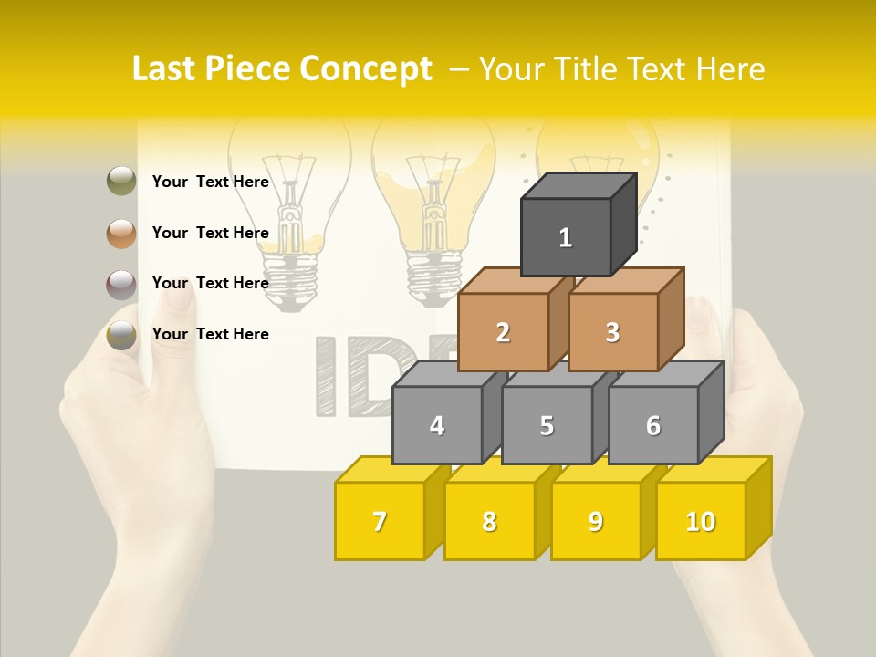 Showing Lamp Page PowerPoint Template