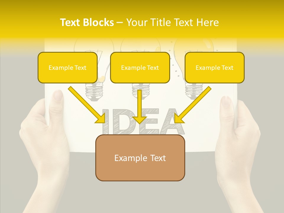Showing Lamp Page PowerPoint Template