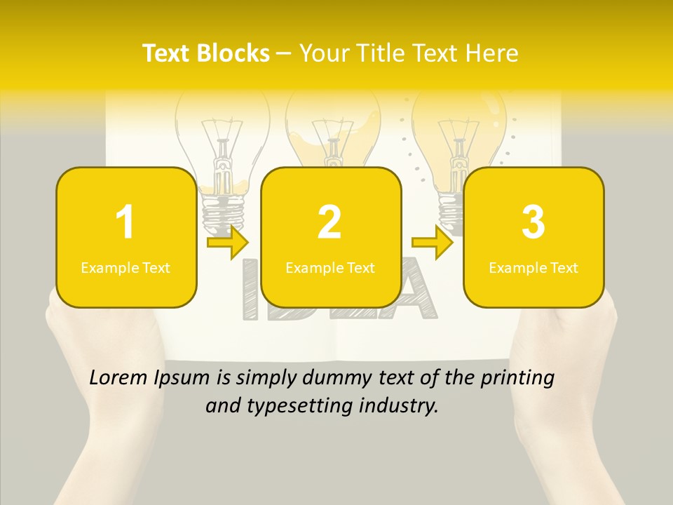 Showing Lamp Page PowerPoint Template