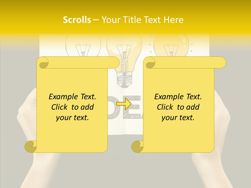 Showing Lamp Page PowerPoint Template