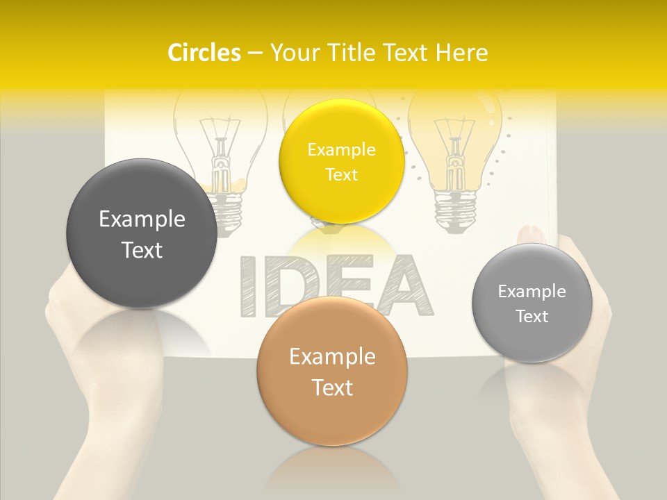 Showing Lamp Page PowerPoint Template