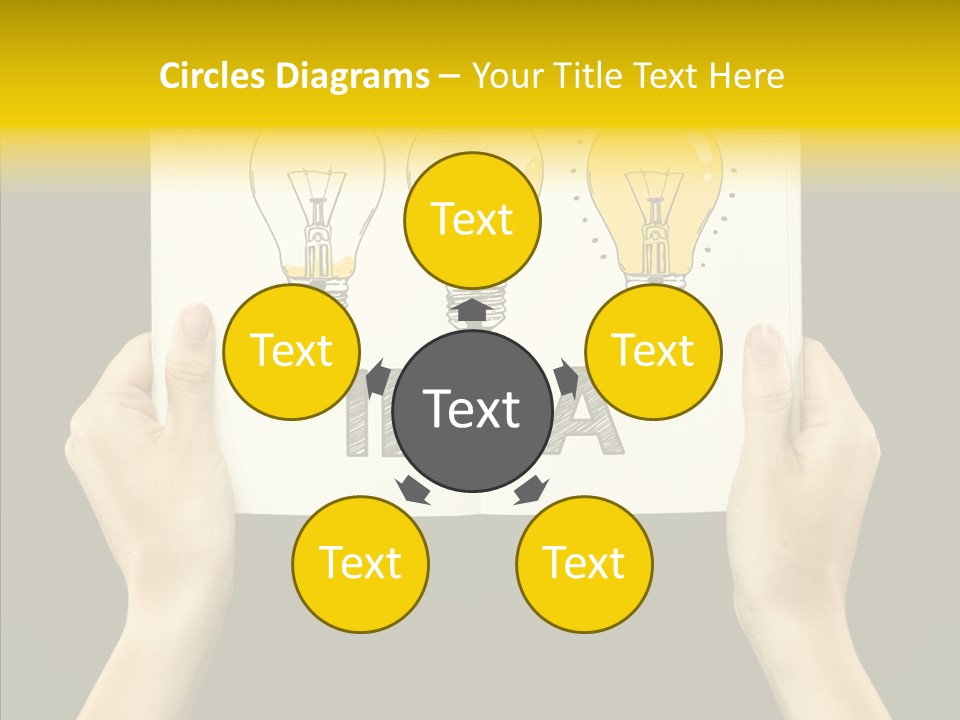 Showing Lamp Page PowerPoint Template