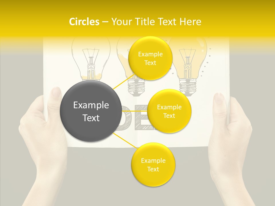 Showing Lamp Page PowerPoint Template