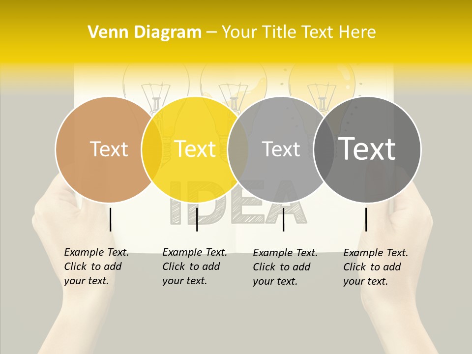 Showing Lamp Page PowerPoint Template