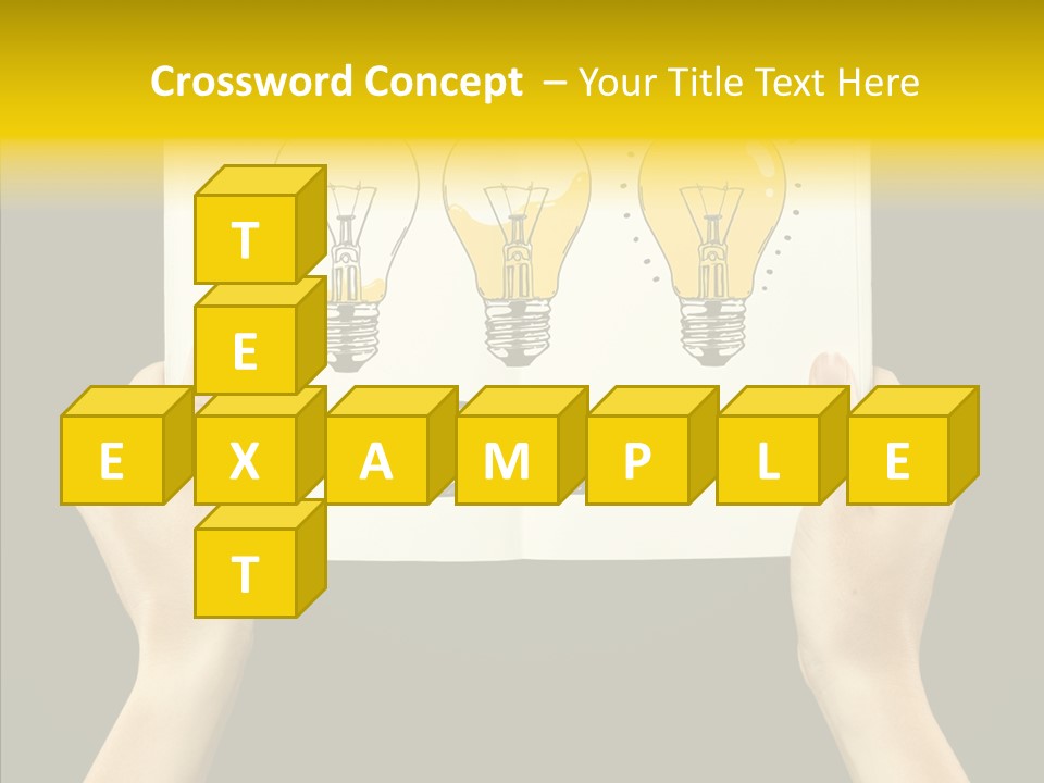 Showing Lamp Page PowerPoint Template