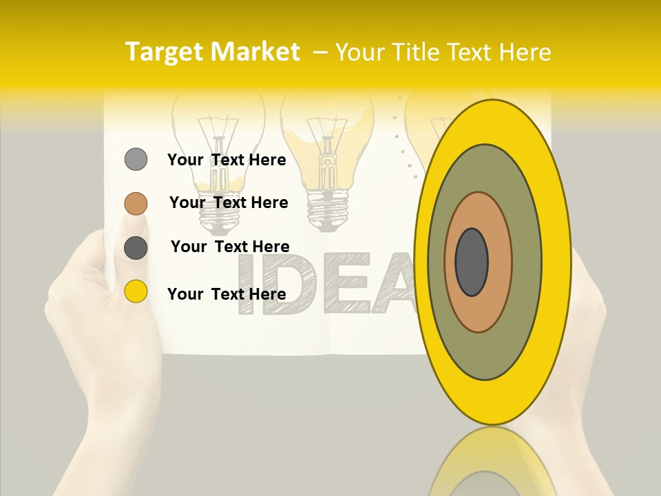 Showing Lamp Page PowerPoint Template