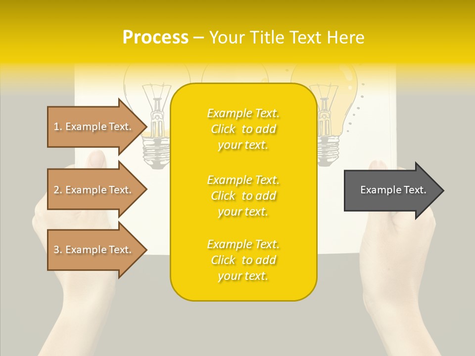 Showing Lamp Page PowerPoint Template