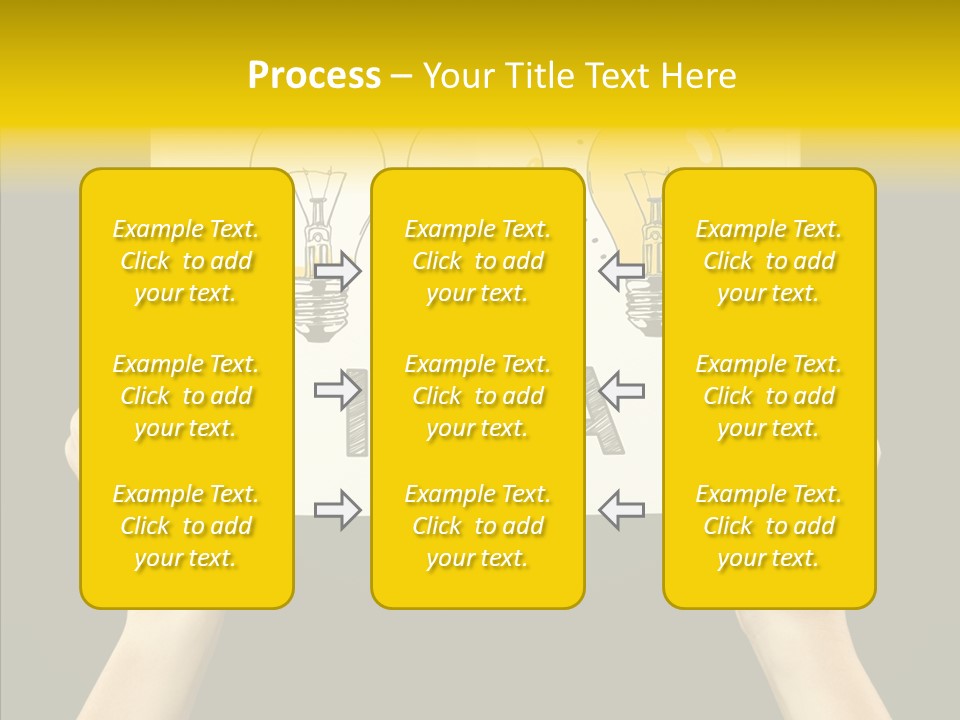Showing Lamp Page PowerPoint Template