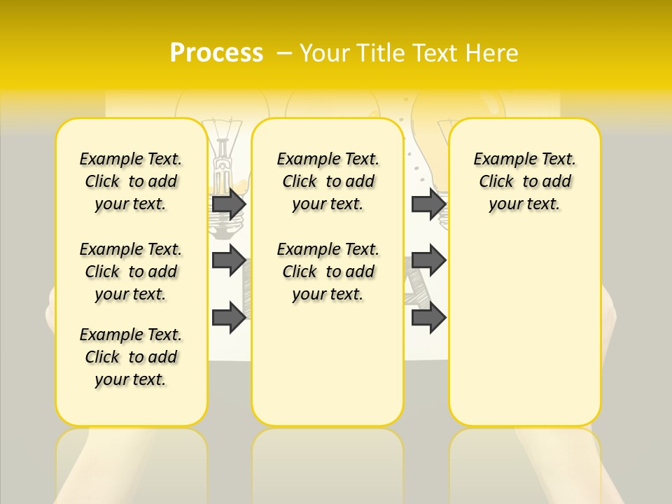 Showing Lamp Page PowerPoint Template