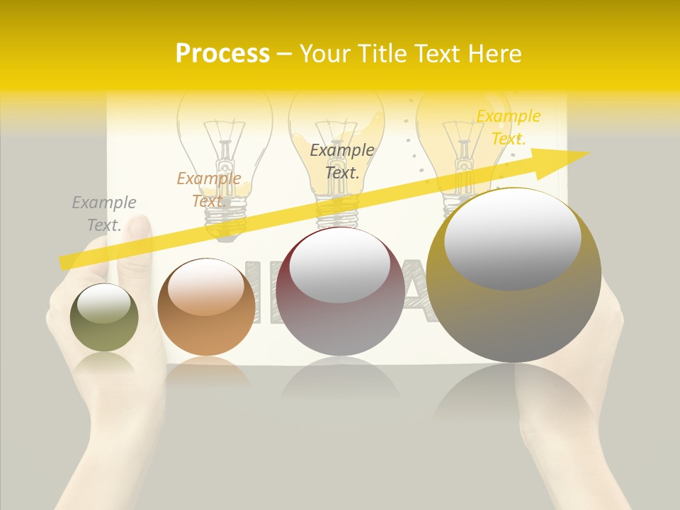 Showing Lamp Page PowerPoint Template