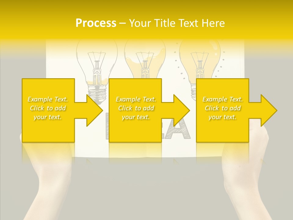 Showing Lamp Page PowerPoint Template