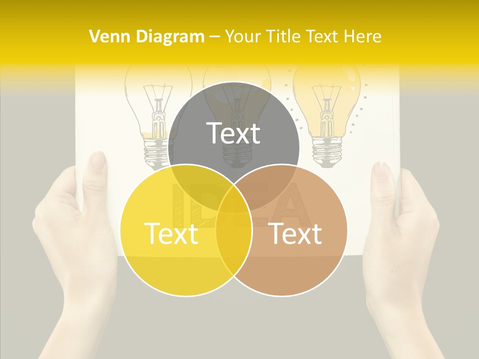 Showing Lamp Page PowerPoint Template