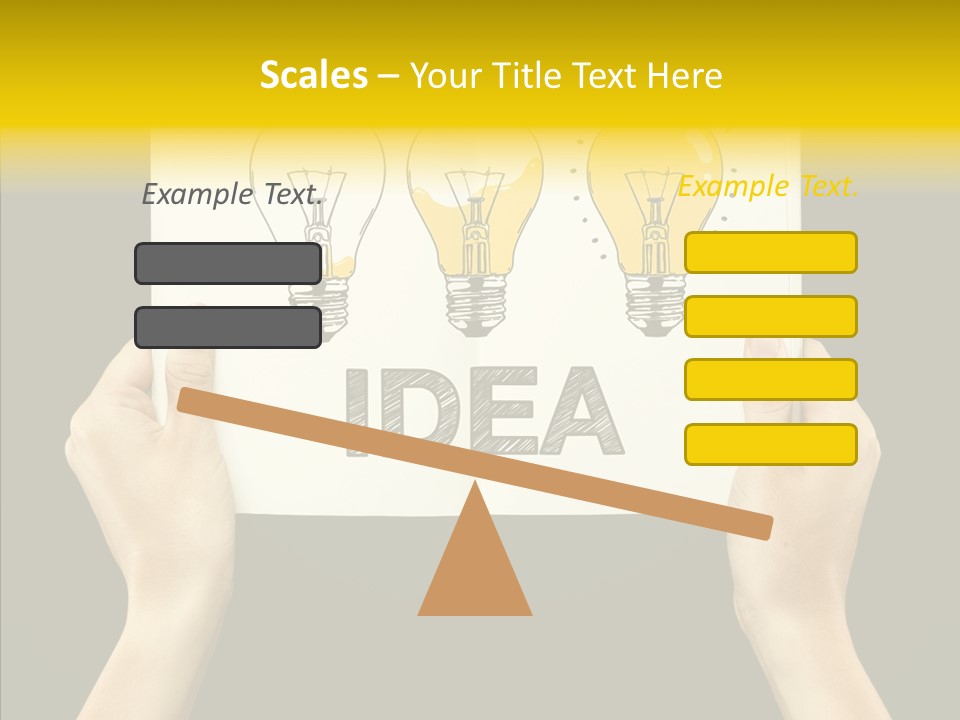 Showing Lamp Page PowerPoint Template