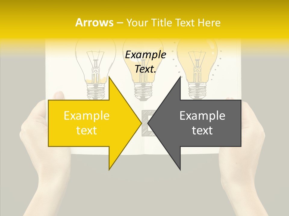 Showing Lamp Page PowerPoint Template