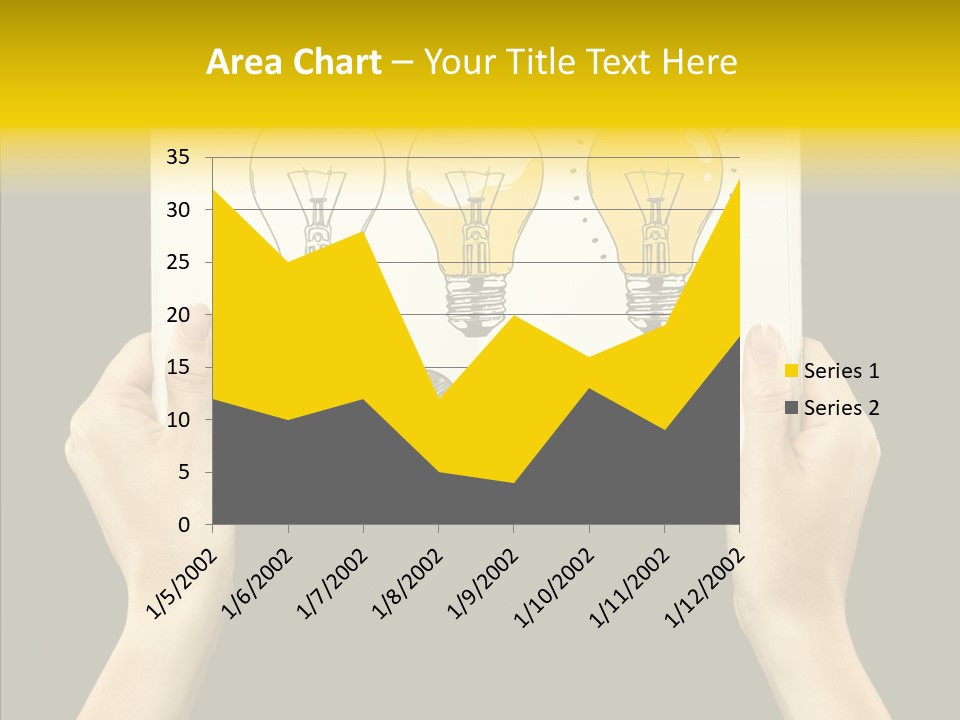 Showing Lamp Page PowerPoint Template