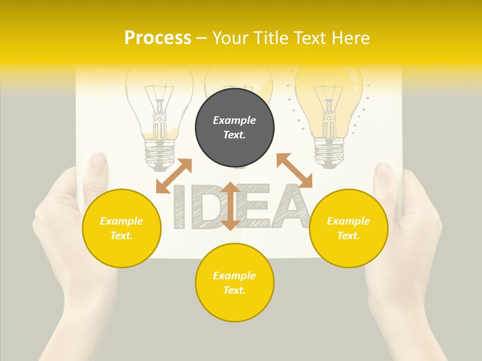 Showing Lamp Page PowerPoint Template
