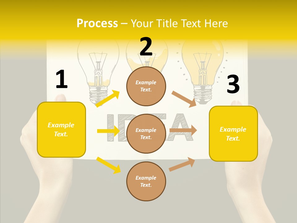 Showing Lamp Page PowerPoint Template