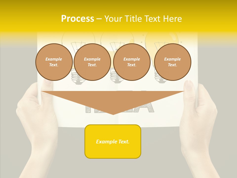 Showing Lamp Page PowerPoint Template