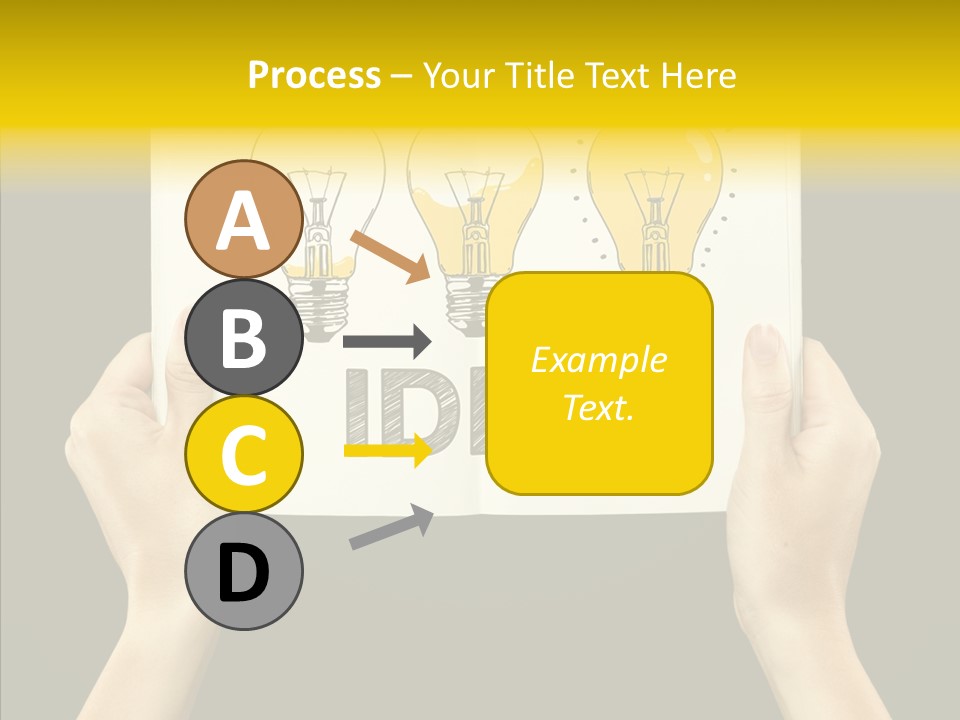 Showing Lamp Page PowerPoint Template
